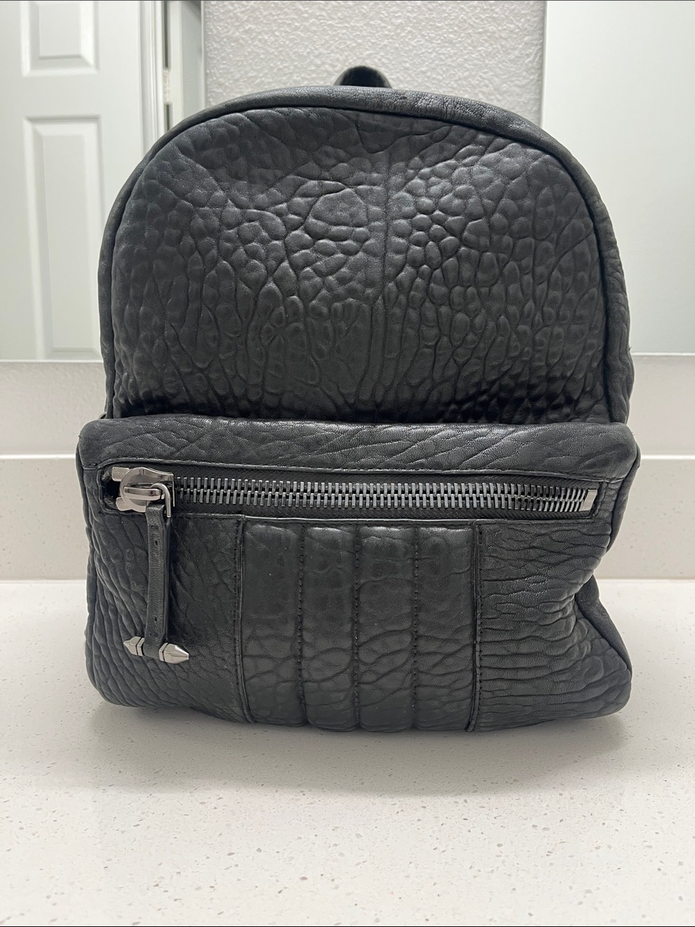 AllSaints Rally Backpack 100% Lamb Leather Rare